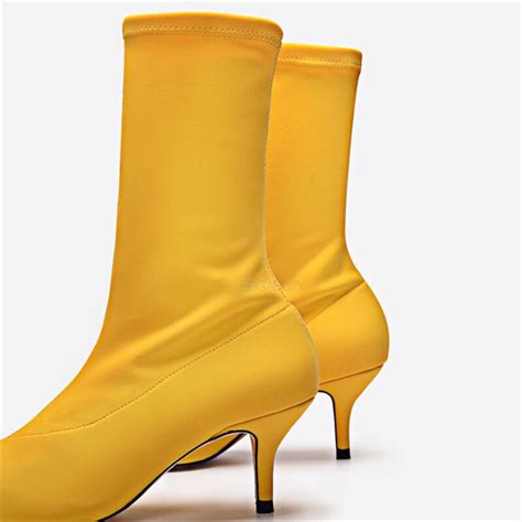 Women's Yellow Boots .